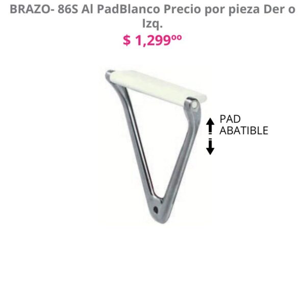 BRAZO-86S AL PadBlanco - Imagen 2