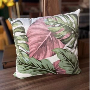 COJIN ESTAMPADO CON PLANTAS