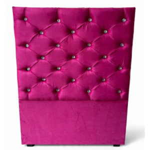 CABECERA INDIVIDUAL BOTÓN DIAMANTE TERCIOPELO FIUSHA