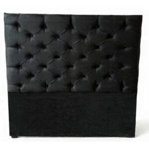 CABECERA MATRIMONIAL CAPITONADA TERCIOPELO NEGRO