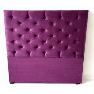 CABECERA MATRIMONIAL CAPITONADA TERCIOPELO MORADA