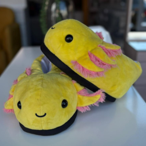 PANTUFLAS DE AJOLOTE COLOR AMARILLO